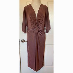 Boohoo gathered front party dress